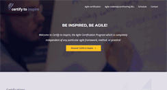 Desktop Screenshot of certifytoinspire.com